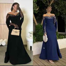 Customized Sequined Ruched Formal Evening A-line Occasion Gown Long Dresses