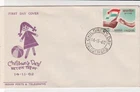 India 1962 Childrens Day Child&Ball Illust C.Day Cancel Stamp FDC Cover Rf 34753