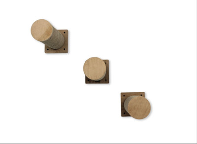 Ersatzstamm, Kratzstamm, Kratzsäule, Sisal-Kratzstamm Wandmontierbar 3'Set