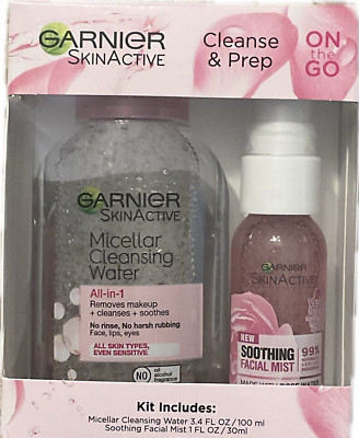Garnier Skin Active Micellar Cleansing Water and Soothing Facial Mist Pack of 3