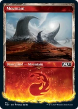 Mountain (312) - Showcase Light Play, English Magic the Gathering MTG Core Set 2