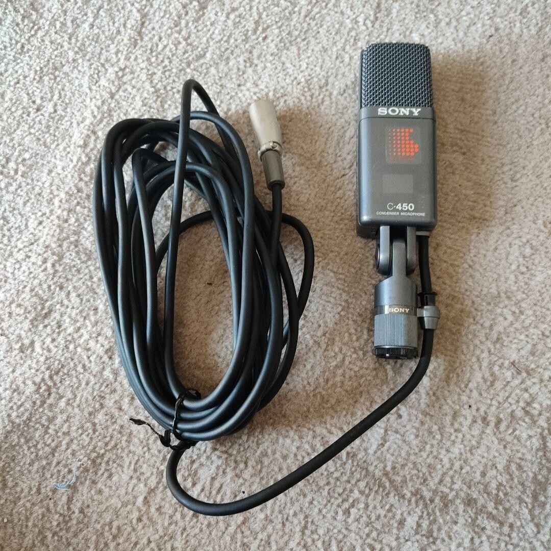 ソニー コンデンサーマイクロフォンC-450 テーブルスタンドA-20 SONY C-450 Capacitor Condenser Mic Microphone w/Case | eBay