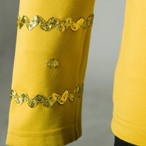 Cosplay TOS Captain Kirk Gold Shirts Spock Blue Uniforms Red Starfleet Tops Mens - 第 17/50 張圖片