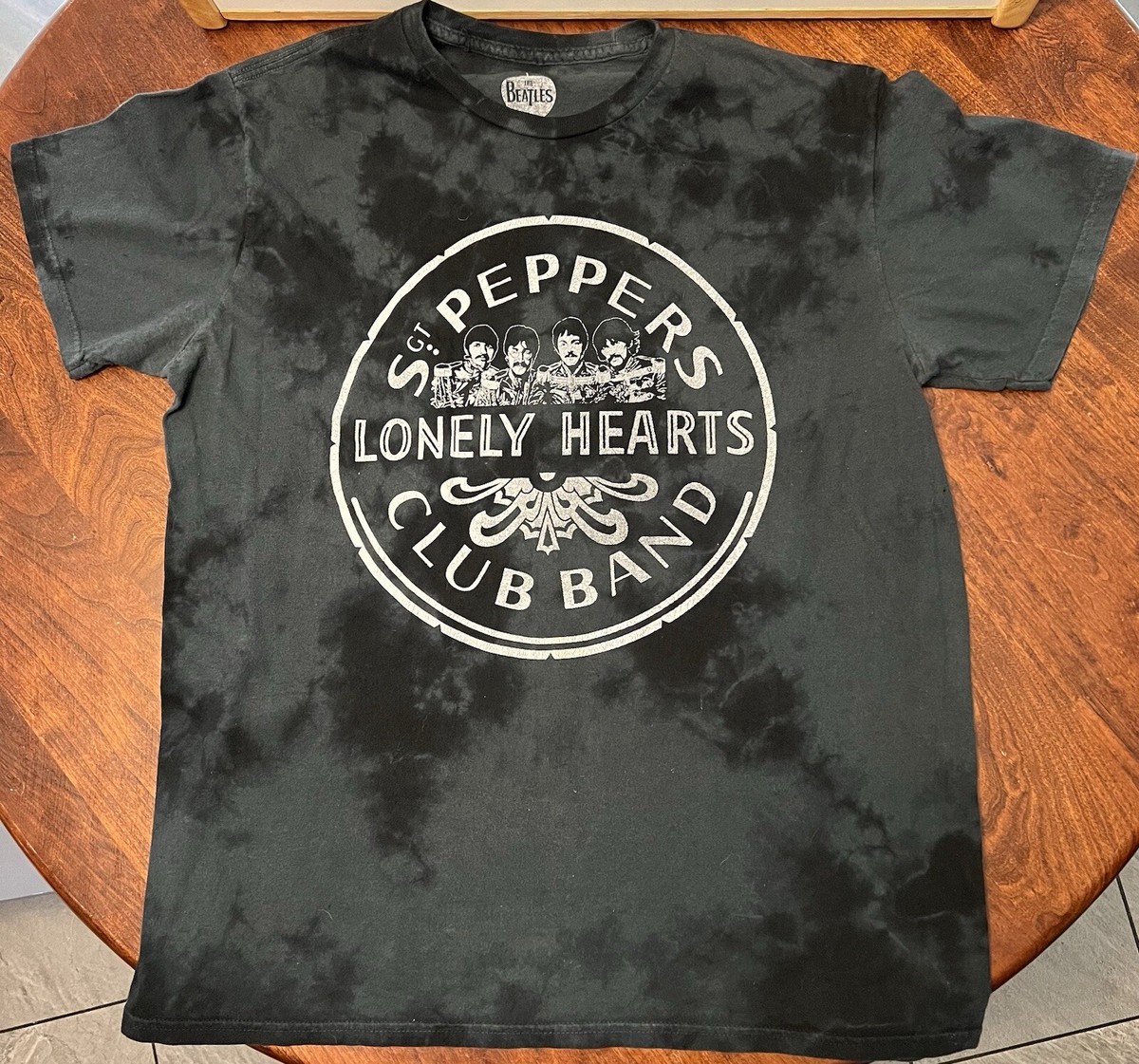 The Beatles Sgt Pepper T-Shirt - Official Licensed Band Logo, Front & Back Print, Black, Large - View #11