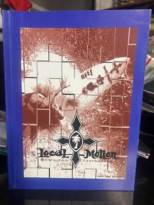 Vintage Local Motion Hawaiian Surfboards 2 Pocket Folder Team Rider Eric Barton