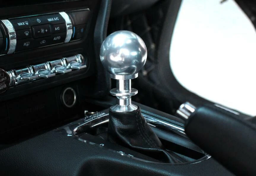 Aleación de aluminio perilla de cambio de marchas palanca de cambios moldura para Mustang Shelby 15-22 Foto 4 de 4