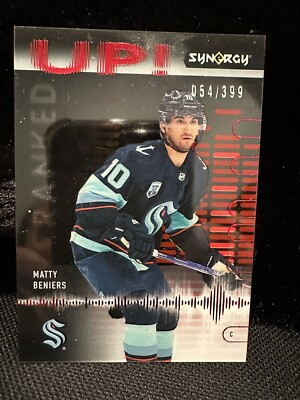 2022-23 Upper Deck Synergy Hockey Matty Beniers #CU-BE Cranked Up Red /399