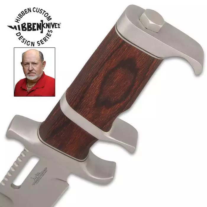 Cuchillo de hoja fija Gil Hibben Bloodwood palillo de dientes caza táctico Bowie nuevo Foto 3 de 4