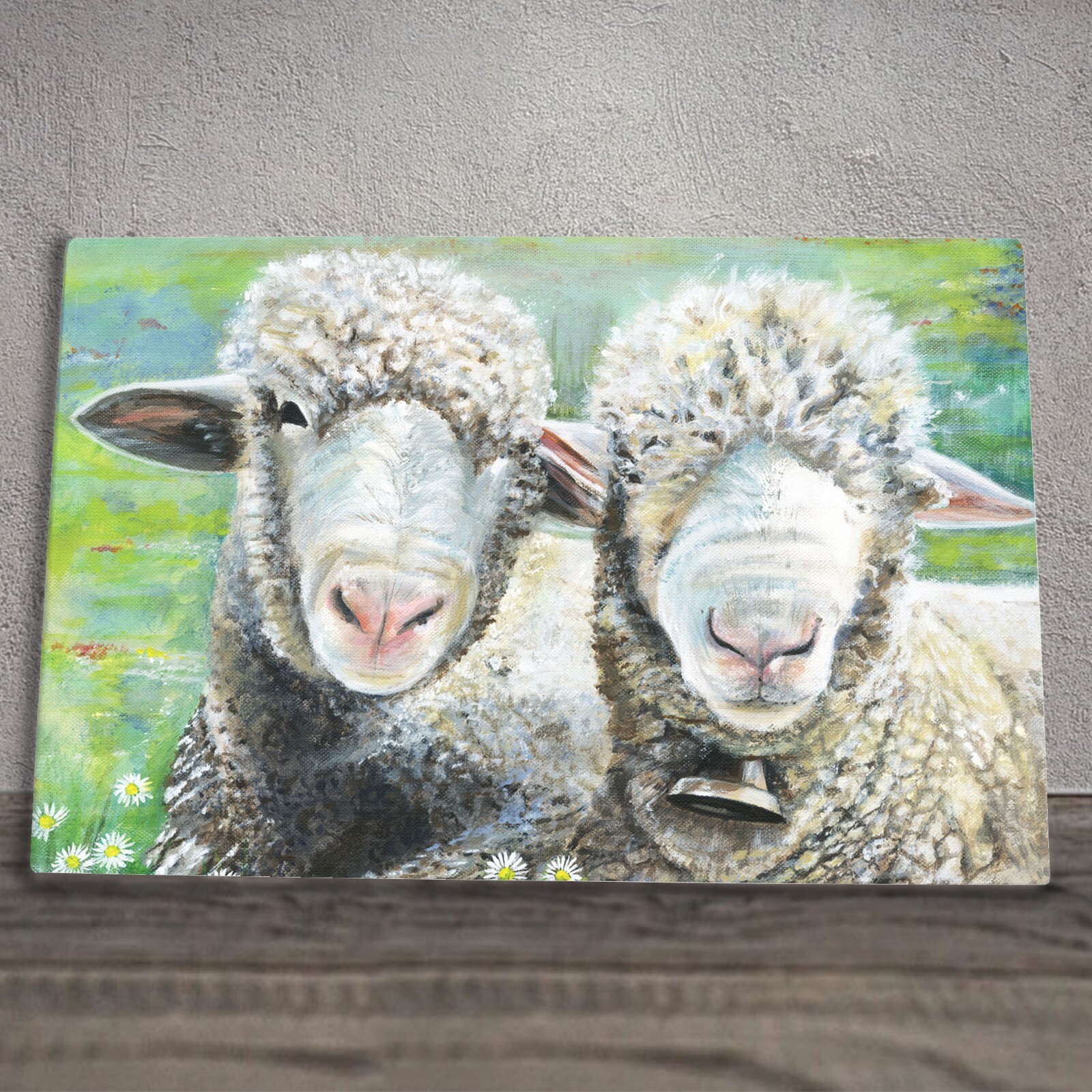 Sheep Ceramic Tile Picture Plaque Sign Wall Art Me & Him Pankhurst Gallery 20x30
