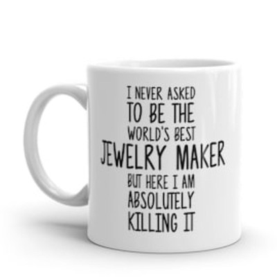 Weltbeste Schmuckmacherin Geschenk Tasse Geschenke für Sie Ihn Geburtstag Kreatives Design