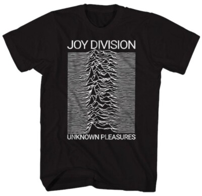 New Authentic Joy Division Band Unknown Pleasures Black & White Ian Curtis Shirt