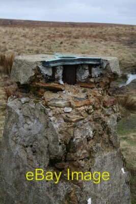 Photo 6x4 Trig Pillar White Hill Moss Moor (2) Denshaw Close showing po c2008