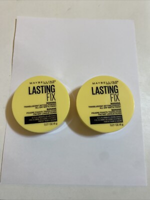 2 Maybelline New York Translucent Setting Powder, 0.21 oz Lot Of 2 Free Shipping