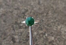 925 Sterling Silver Natural Aventurine Gemstone Rings For Women All Ring Size
