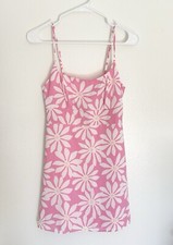 Forever 21 Daisy Print Pink Floral Mini Dress Size Small