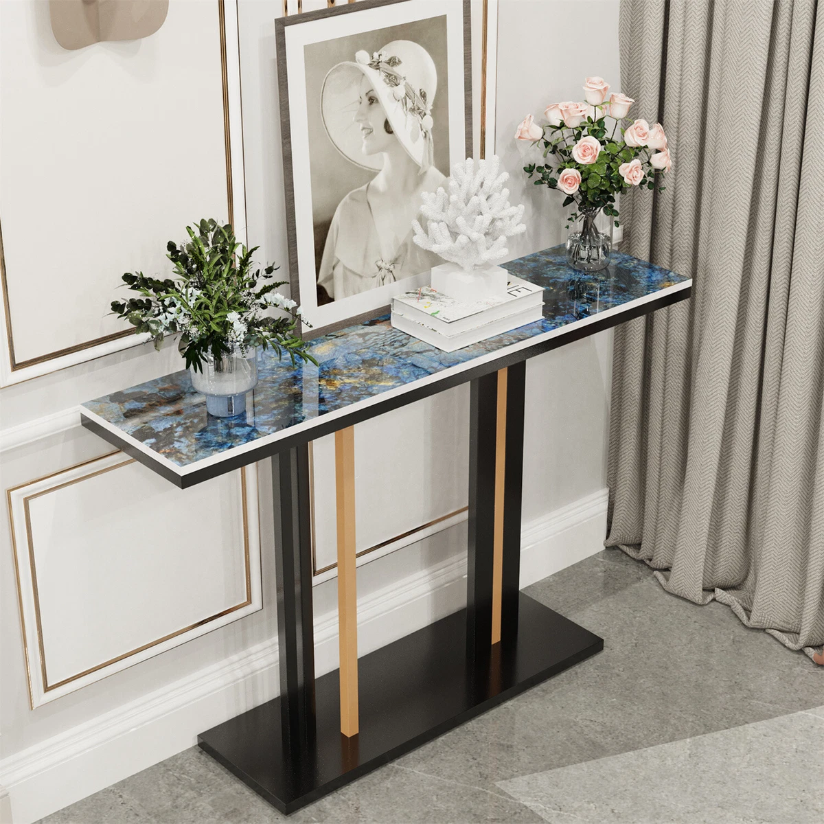 Pedestal sale console table
