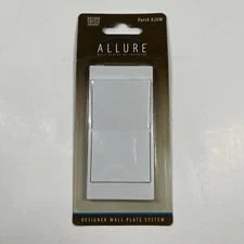 TayMac A20W Allure Nonmetallic Wallplate with Rocker Switch Insert, White