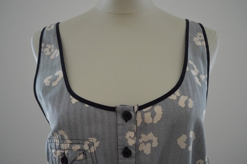 NWT $88 Quiksilver Roxy SMALL S Silk Cotton Leopard Cutout Summer Dress Sundress - Picture 3 of 10