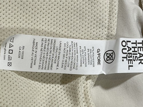 G/Fore Men’s 5 Pocket Golf Pants Straight Leg Stretch Stone Size 40x34 NEW - Picture 10 of 12