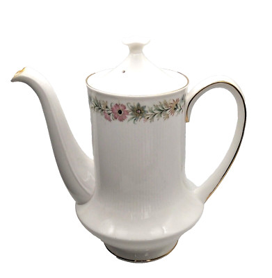 Vintage Paragon Mokka Kaffee / Schokoladenkanne Belinda Muster TOP 22 cm