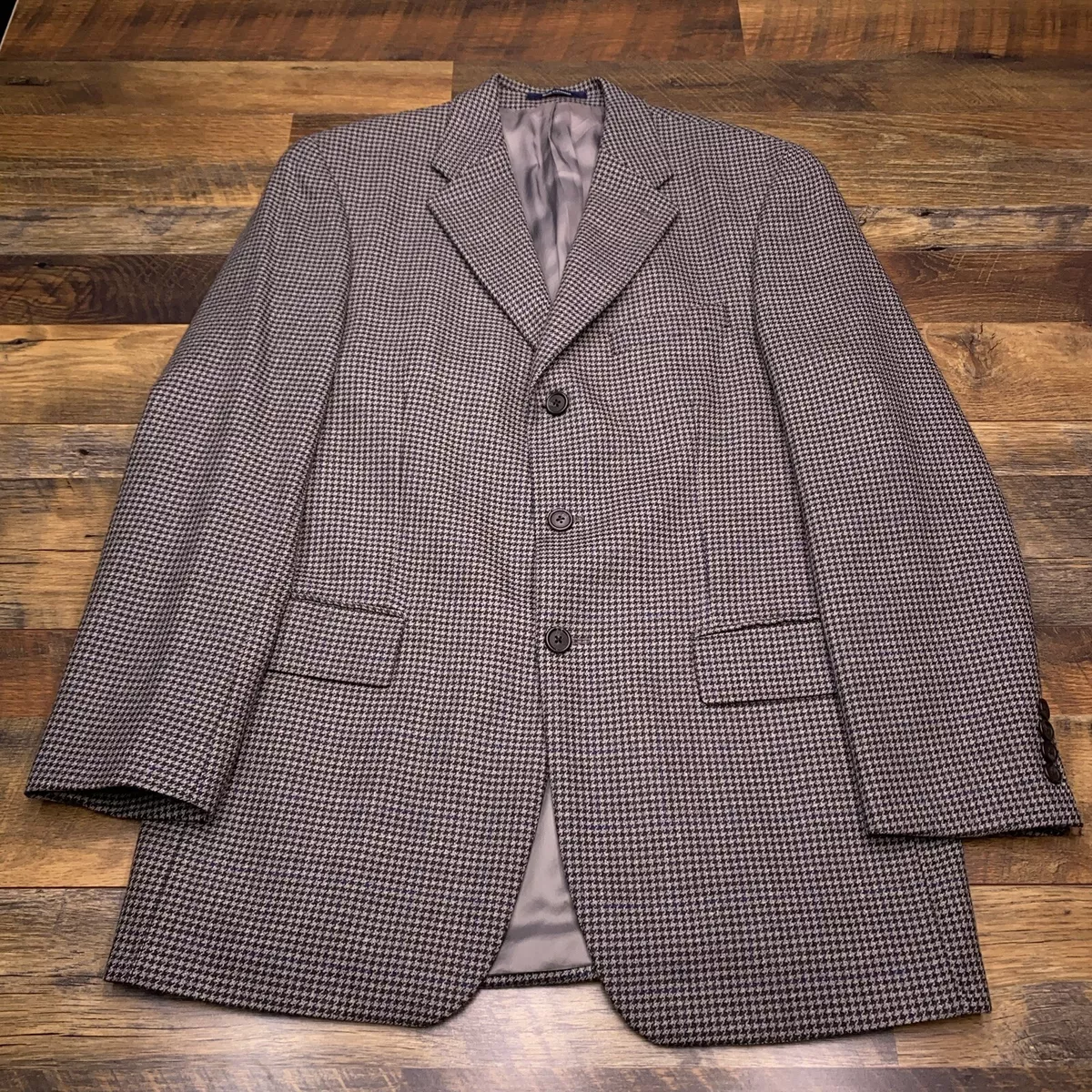 Chaps houndstooth sport best sale coat