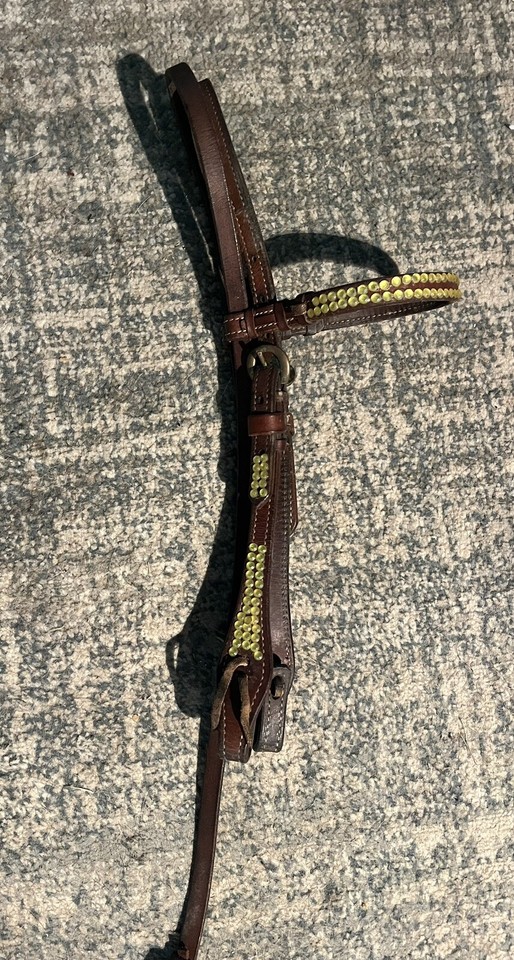 browband brown with yellow bling horse bridle eBay
