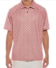 Tommy Bahama Island Zone FRESCO GEO GOLF POLO Shirt LARGE