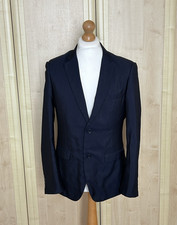 Marc Darcy Navy Blue Smart Casual Lined Work Blazer Jacket - Mens Size 38 38R