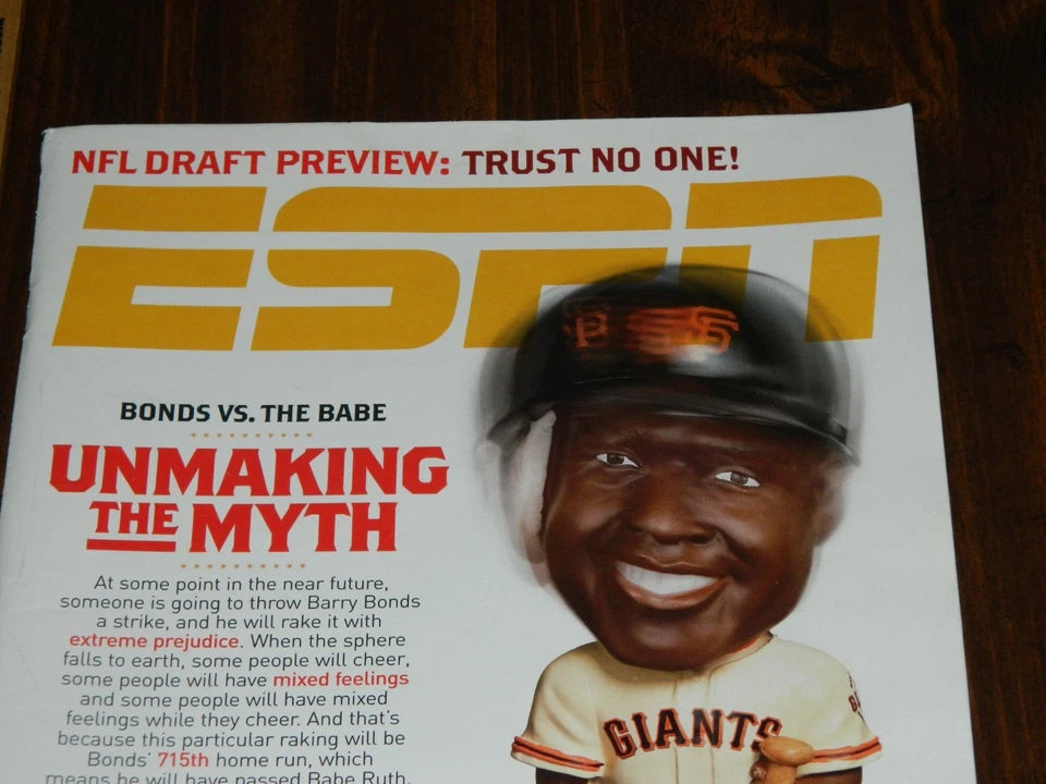 ESPN The Magazine April 24, 2006 Bonds vs The Babe Unmaking The Myth NFL Draft - Image 2 of 4