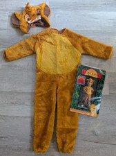 Disfraz De Colección Años 90 Rey León Niños Pequeños L 4-6 Conjunto Simba Halloween Completo
