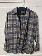 Vintage Pendleton Shirt 100 Pure Virgin Wool Plaid Made in USA Size 16