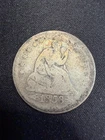 1853 Seated Liberty Quarter Silver With Arrows Nice Details