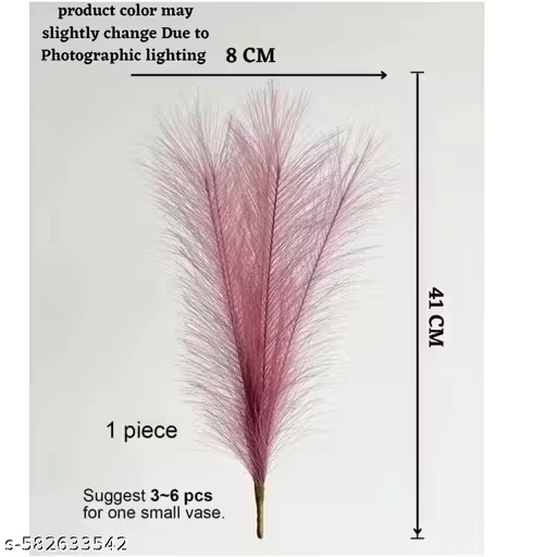 Grama falsa seca dos pampas pequenas flores artificiais fofas flor falsa para casa - Imagem 2 de 4