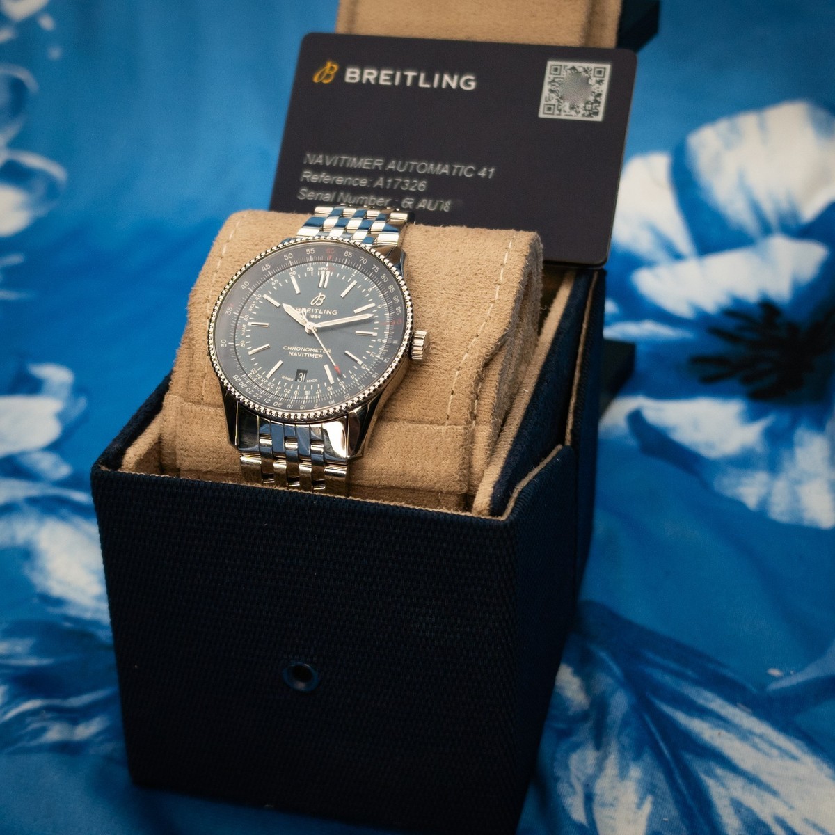 Breitling Navitimer 41 A17326161C1A1 2022 Blue Dial Automatic Box