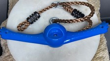 Ninja-Twister Swing Spins Set: Slackline Attachment 360 Handle Blue Playground