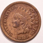1885 Indian Head Penny Cent Fine (F)