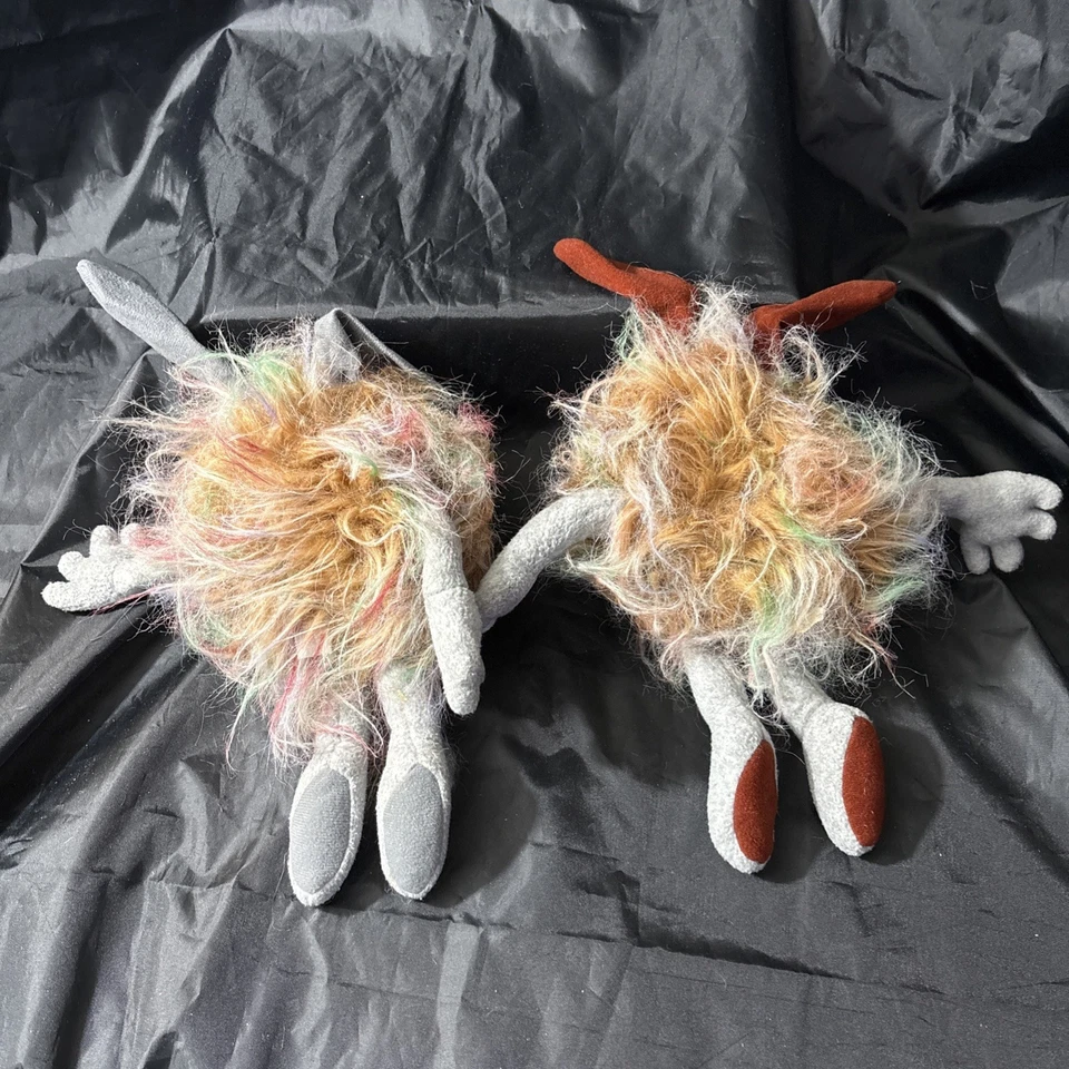 Big Comfy Couch VTG Fuzzy & Wuzzy Dust Bunnies Plush Set 1995 - Image 3 of 4