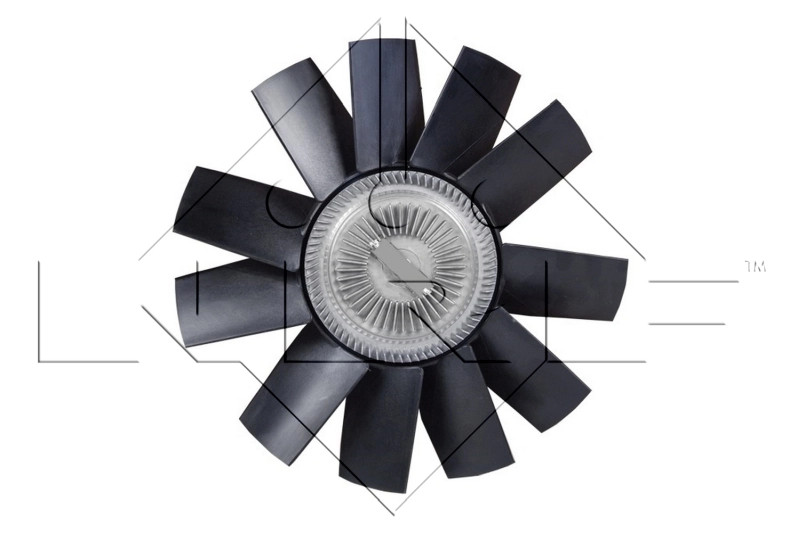 Embrayage de ventilateur de radiateur NRF 49563 pour long trajet et remorquage