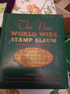 Minkus New World Wide Stamp Album 1970 Very Good Cond. 378 Pages w/ Some Stamps