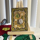 ACEO Original Abstract Artwork Trading Card Coconut Kiwi By AnahiEnColor — photo 1