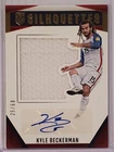 2016 Panini US National Team Silhouettes 25/60 Kyle Beckerman #S-KB Auto
