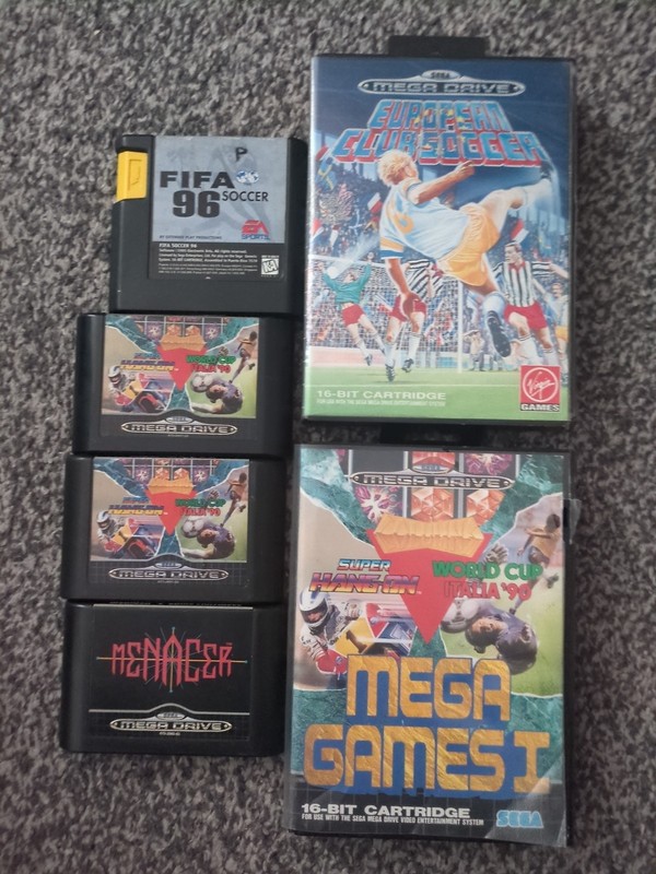 Sega Mega Drive Games Bundle X6 Games Used Condition Retro Gaming Job Lot