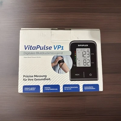SIFUPLEX VitaPulse VP1 Blutdruckmessgerät Oberarm Pulsmesser & Arrhythmie - Erkennung
