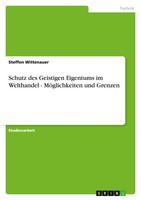 Steffen Wittenauer | Schutz Des Geistigen Eigentums Im Welthandel -...