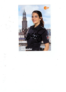 Lilli Holunder ( Notruf Hafenkante ).. Autogrammkarte ( Original Signiert )