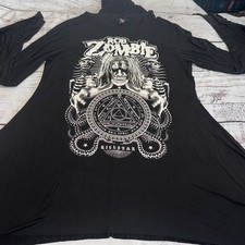 Killstar Rob Zombie Asymmetrical Belle Sleeve Deadstock Hoodie Large Dress