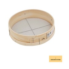 Senkichi 35cm Round Wooden Garden Soil Sieve Sifter 2.0mm Mesh Japan New