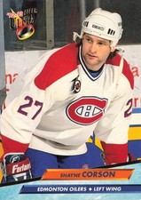 1992-93 Ultra #57 Shayne Corson Edmonton Oilers Hockey