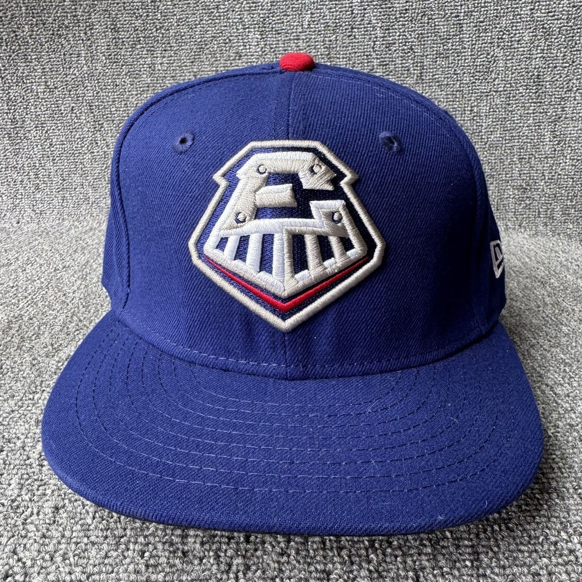 New Era USA Baseball 59FIFTY Fitted Blue 7 1 4 Flat Brim Hat