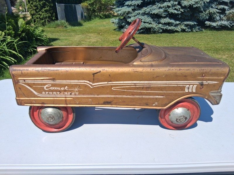 Vintage 1950s Murray Comet Sportcrest Peddle Car As Is, Parts, Restoration
